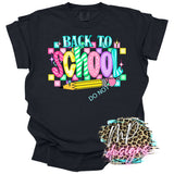 BACK TO SCHOOL CHECKERED