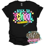 BACK TO SCHOOL CHECKERED