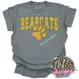 BEARCATS PAW VARSITY DISTRESSED