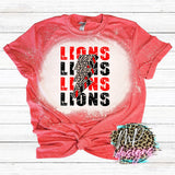 LIONS BOLT RED T-SHIRT