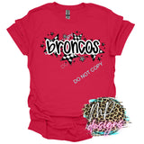 BRONCOS CHECKERED STARS