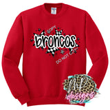 BRONCOS CHECKERED STARS