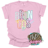 BRONCOS FAUX EMBROIDERY