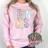 BRONCOS FAUX EMBROIDERY