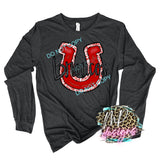 BRONCOS RED HORSESHOE