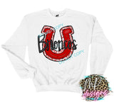 BRONCOS RED HORSESHOE