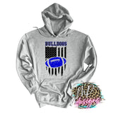 BULLDOGS FLAG FOOTBALL ROYAL LONG SLEEVE/SWEATSHIRT