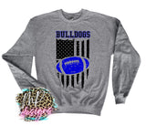 BULLDOGS FLAG FOOTBALL ROYAL LONG SLEEVE/SWEATSHIRT