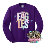 EAGLES FAUX EMBROIDERY