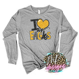 I LOVE MY EAGLES GOLD