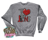 I LOVE MY LIONS RED LONG SLEEVE/SWEATSHIRT