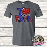 I LOVE MY PANTHERS RED T-SHIRT