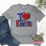 I LOVE MY PANTHERS RED T-SHIRT