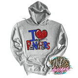 I LOVE MY PANTHERS RED LONG SLEEVE/SWEATSHIRT