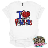 I LOVE MY PANTHERS RED T-SHIRT