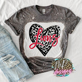LIONS LEOPARD HEART RED T-SHIRT
