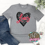LIONS LEOPARD HEART RED T-SHIRT