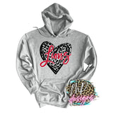 LIONS LEOPARD HEART RED LONG SLEEVE/SWEATSHIRT