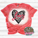 LIONS LEOPARD HEART RED T-SHIRT