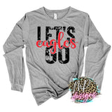 LET'S GO EAGLES RED