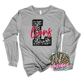 LIONS L LEOPARD RED LONG SLEEVE/SWEATSHIRT