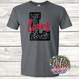 LIONS L LEOPARD RED T-SHIRT
