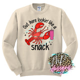 CRAWFISH LOOKIN LIKE A SNACK