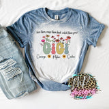 LOVE THEM RAISE THEM WATCH THEM GROW BLEACHED T-SHIRT