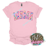 MAMA AND GRANDMA NAMES FAUX EMBROIDERY