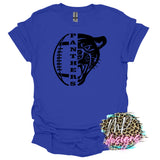 PANTHERS MASCOT FOOTBALL RED T-SHIRT