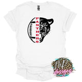 PANTHERS MASCOT FOOTBALL RED T-SHIRT