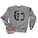 BULLDOGS MASCOT FOOTBALL GOLD LONG SLEEVE/SWEATSHIRT