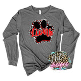 LIONS PAW RED LONG SLEEVE/SWEATSHIRT