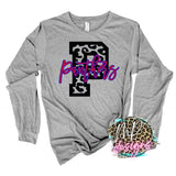 PANTHERS P LEOPARD RED LONG SLEEVE/SWEATSHIRT