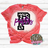 PANTHERS P LEOPARD RED T-SHIRT