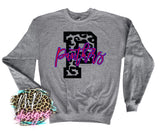 PANTHERS P LEOPARD RED LONG SLEEVE/SWEATSHIRT