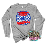 PANTHERS PREPPY MASCOT RED LONG SLEEVE/SWEATSHIRT