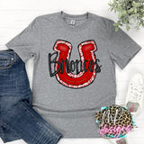 BRONCOS RED HORSESHOE