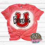 BRONCOS RED HORSESHOE