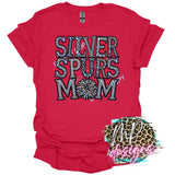 SILVER SPURS MOM FAUX RHINESTONE