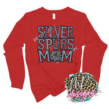 SILVER SPURS MOM FAUX RHINESTONE