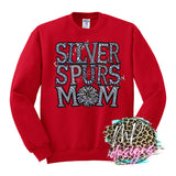 SILVER SPURS MOM FAUX RHINESTONE