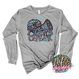 TIGERS CHEER FAUX RHINESTONE