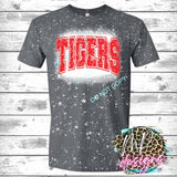 TIGERS RED VARSITY DISTRESSED