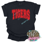 TIGERS RED VARSITY DISTRESSED