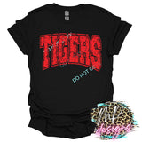 TIGERS RED VARSITY DISTRESSED