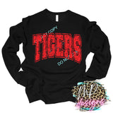 TIGERS RED VARSITY DISTRESSED
