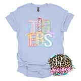 TIGERS FAUX EMBROIDERY