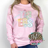 TIGERS FAUX EMBROIDERY