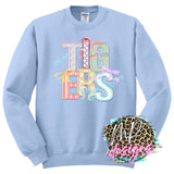 TIGERS FAUX EMBROIDERY